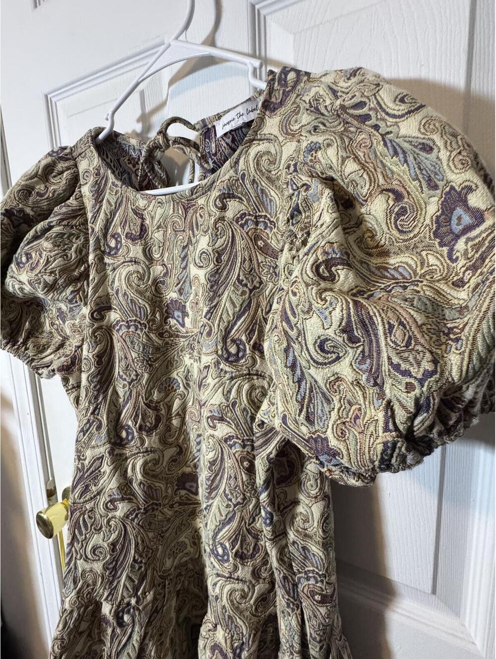 Jacquie the Label Paisley Tapestry Dress-Medium